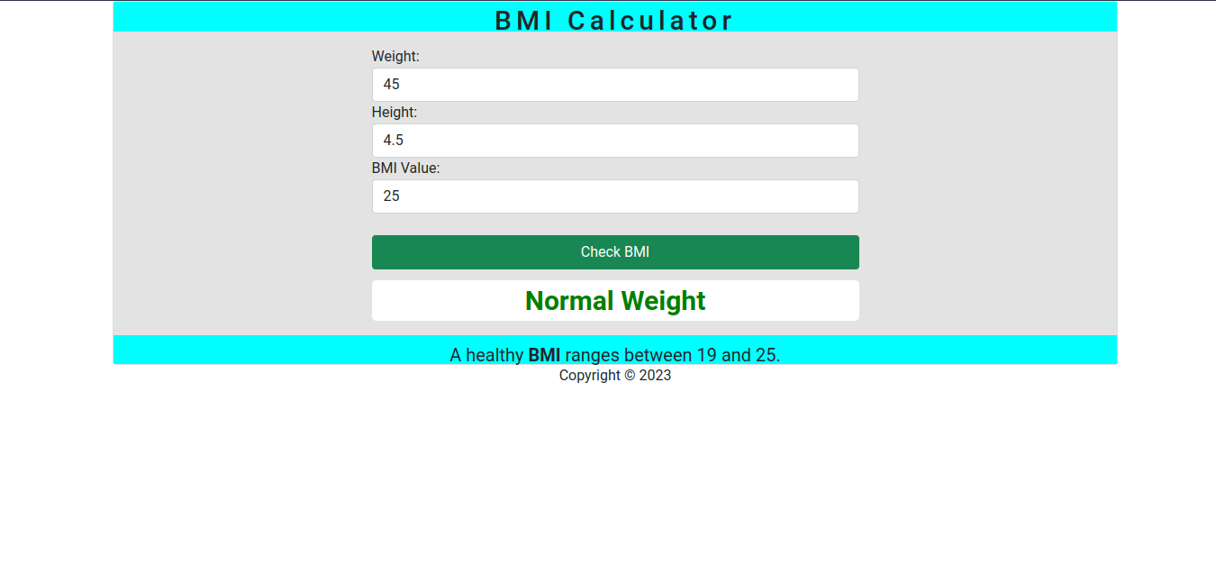 BMI project